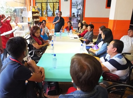 Post-workshop meeting at the Project venue in Barangay 177 with village officials
