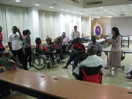 Participants visiting to Accessible Facilities at APCD