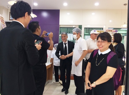 Dr. Toda visiting the 60 Plus+ Bakery & Cafe