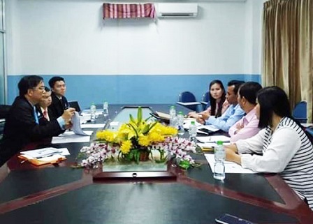 Meeting with Mr. Chan Sarin (President, Cambodian Intellectual Disability and Autism Network) and CIDAN members to discuss the data collection and country profile on autism
