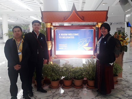 APCD's Mr. Watcharapol Chuengcharoen (Chief, Networking & Collaboration), Mr. Tran Van Ninh (Logistics Officer, Autism Mapping Project), and Ms. Supaanong at the Session's formal opening