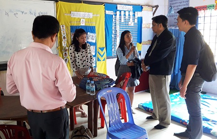 Study visit to a project on inclusive education for persons with special needs at Phun Russel Primary School run by the Government of Cambodia through the Ministry of Education in cooperation with NGOs and DPOs