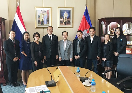 Group photo at the Royal Thai Embassy in Phnom Penh