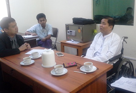 Meeting with Mr. Aung Ko Myint, president of Disability-Inclusive Initiative
