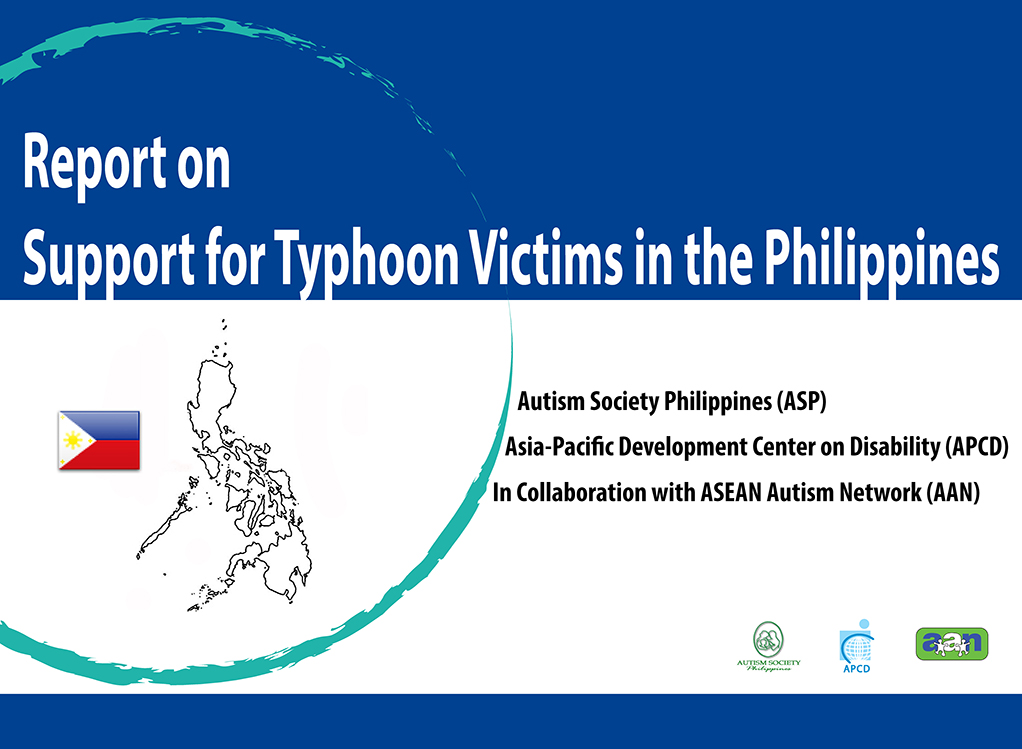 Report on Support for Typhoon Victims in the Philippines