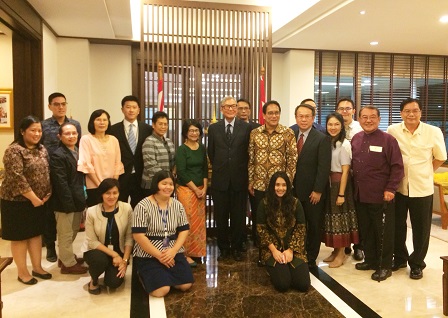 Group photo with by H.E. Songpol Sukchan, Ambassador of Thailand to Indonesia 