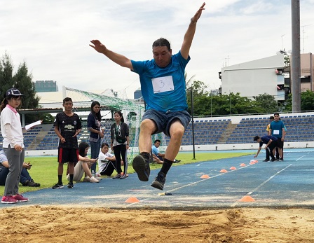 TCTP participants try their mettle at long jumps