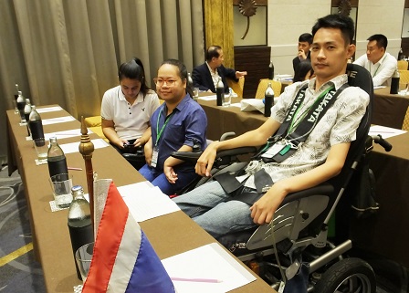 Delegates with disabilities from Thailand