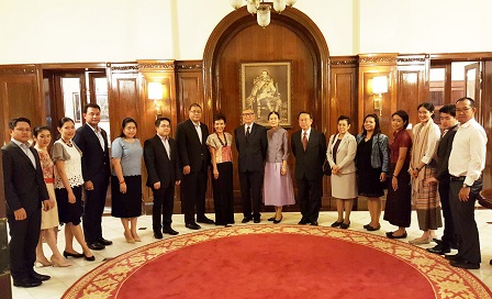 Group photo with H.E. Mr. Jukr Boon Long (Ambassador of Thailand to Myanmar) and his staff during APCD's courtesy call