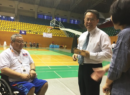 Introduction of the Lao PDR Wheelchair Basketball head coach