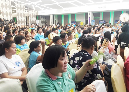 More than 300 participants attending the 10th year celebration of World Autism Awareness Day in Thailand