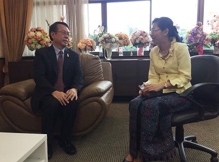 APCD Executive Director Mr. Piroon Laismit in a courtesy call to Ms. Thanaporn