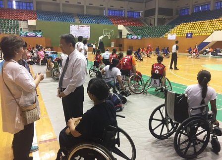 Discussion about the IWBF AOZ 2018 Asia Para Games Wheelchair Basketball Men and Women Qualifying Tournament at the Bangkok Youth Center (Thai-Japan)