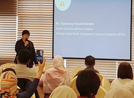 Ms. Supaanong Panyasirimongkol ( Autism Expert, AAM) shares her experience and achievements on working with APCD