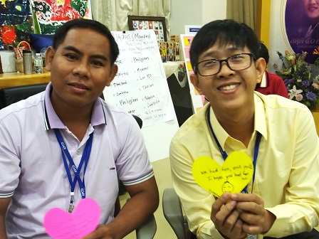 Participants from Cambodia sends out heartwarming messages