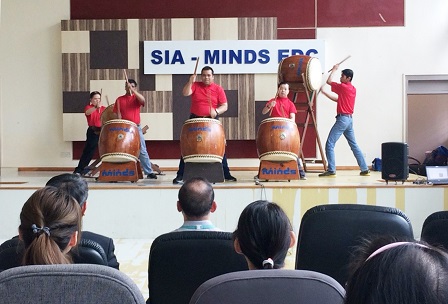 Demonstration from 'Disability-Inclusive Drum Performance in ASEAN and Japan' performers with disabilities from MINDS