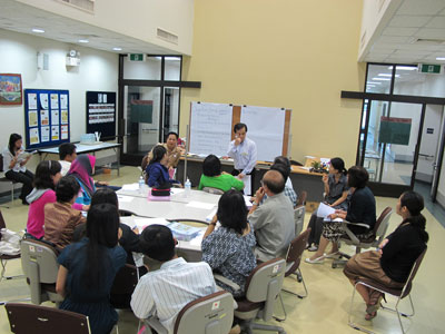 Brainstorming among ASEAN Autism Workshop Participants