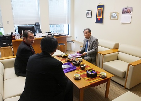 Meeting with Sasakawa Peace Foundation