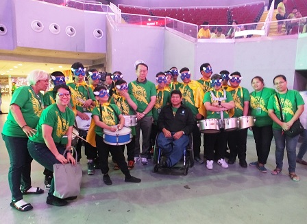 Group photo with the Mandaluyong Children with Disabilities Drum & Lyre Band