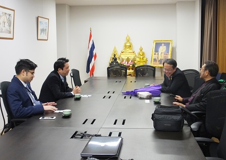 Courtesy visit to the Royal Thai Embassy in Tokyo