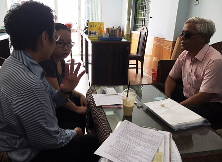 Discussion with Mr. Tran Viet Linh of Bamboo Dana Co. Ltd. about the role of the Project field officer