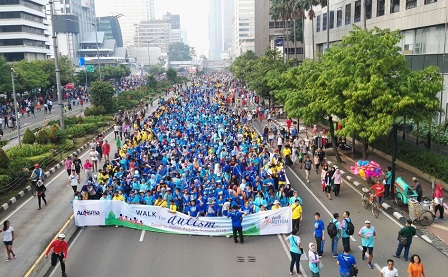 7th Walk for Autism organized by YAI on 29 April in Jakarta