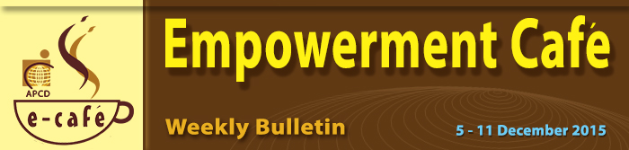 Empowerment Cafe Weekly Bulletin 5-11 December 2015