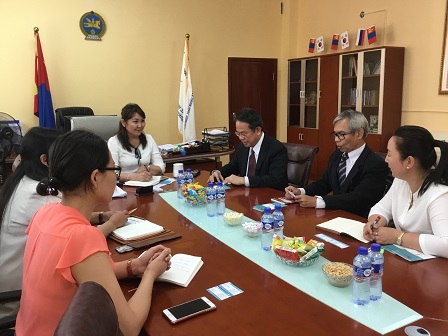 APCD representatives visiting the Rehabilitation and Vocational Training Center of the Ministry of Labour and Social Protection of Mongolia
