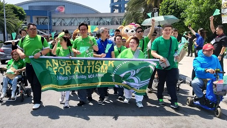 Commencement of the Angels Walk for Autism