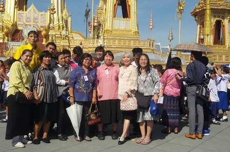 Field trip to the Royal Crematorium for His Majesty the late King Bhumibol Adulyadej in Bangkok