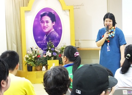 ASEAN Autism Mapping Project Autism Expert Ms. Supaanong Panyasirimongkol giving a pep talk