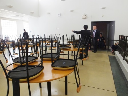 APCD Training Building's spacious and accessible dining area