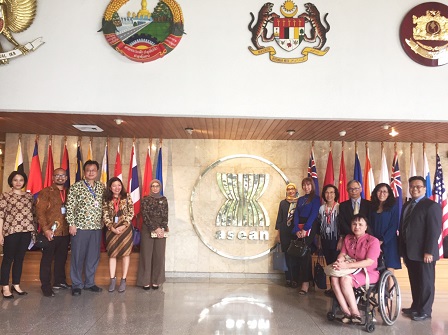 Group photo with project partners at the ASEAN Secretariat office