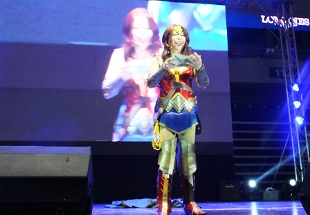 ASEAN Autism Network Chair and Autism Society Philippines Chair Emeritus Ms. Dang Uy-Koe in her Wonder Woman costume