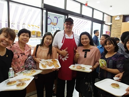 Photo with 60 Plus+ Bakery & Cafe Public Relations Officer Mr. Christopher Benjakul