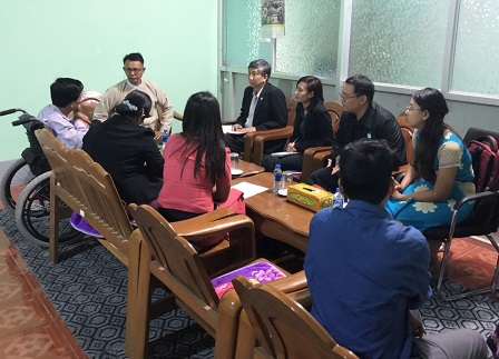 Meeting with Department of Agriculture representatives in Pathein