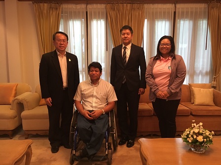 Courtesy call to the Royal Thai Embassy in Vientiane to meet with Minister Chatchawan Sakornsin
