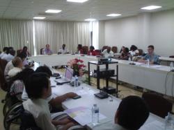 Participants of the JICA’s “Training Program: Mainstreaming of Persons with Disabilities for African Countries - Independent Living Program” visiting APCD, 17 June 2013