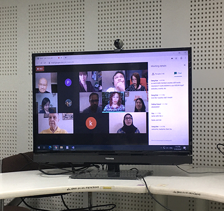The 3rd AAN Executive Committee online meeting "Congratulates AAN as an Entity Associated with ASEAN" via Google Video Call session on Thursday, 30 July 2020