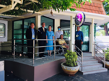 APCD Chairman, H.E. Dr. Tej Bunnag, visited a branch of 60+ Plus Café at Government House of Thailand on 10 July 2020, Bangkok, Thailand