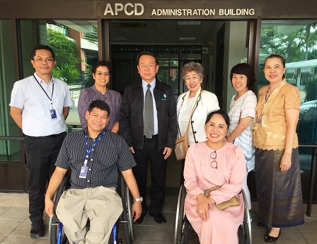 Courtesy Visit by Officers of the Asian Development with Disabled Persons (ADDP) of Japan, Bangkok, Thailand, 8 March 2018
