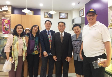 Visit of Friends and Supporters of APCD's Executive Director to 60 Plus+ Bakery & Cafe, Bangkok, Thailand, 24 January 2018