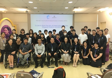 Study Visit of Nagoya Gakuin University (Faculty of Intercultural Studies) Students, Bangkok, Thailand, 5 September 2017