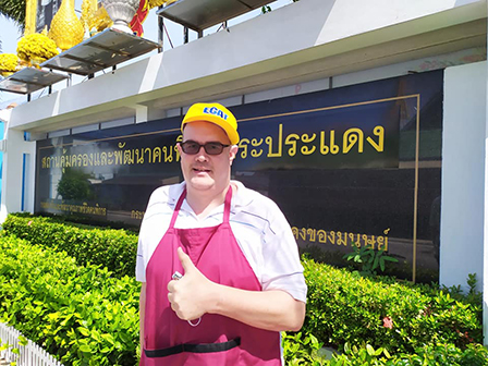 APCD's 60+ Plus Bakery and Chocolate Café implemented a project of free delivery of the 60+ Plus products to PWDs, and other vulnerable groups during COVID-19 outbreak at Phrapradaeng Home for Thai Persons with Disabilities, 12 June 2020