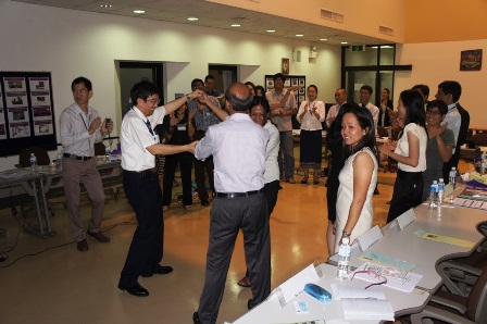 Participants Dancing with One Another