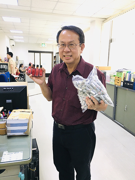 The Bertram (1958) Company donated more than 400 Herbal Siang Pure Oil sets for health of Thai persons with disabilities via APCD during COVID-19 situation, 16 April 2020, Bangkok, Thailand