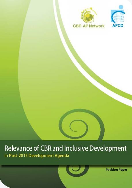 Relevance of CBR and Inclusive Development  in Post-2015 Development Agenda