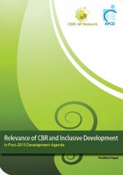 Relevance of CBR and Inclusive Development  in Post-2015 Development Agenda