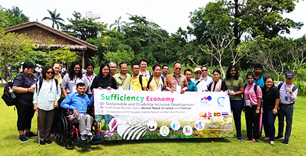 Annual International Training Course (AITC) on Sufficiency Economy to Sustainable and Disability Inclusive  Development, 15-28 September 2019, APCD Training Center, Bangkok, Nakhon Pathom, and Buri Ram Province, Thailand