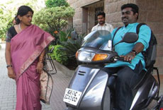 Ms. Albina and Mr. Jaikumar(CBR worker, Mobility India).